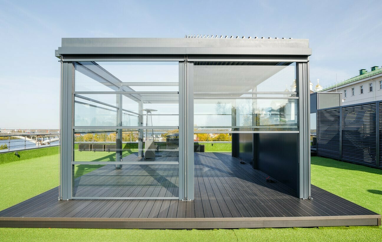 Системы остекления для пергол и летних веранд Системы остекления для пергол и летних веранд